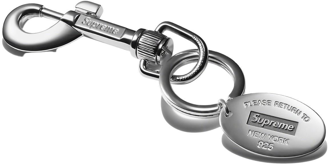 Supreme®/Tiffany & Co. Return to Tiffany Oval Tag Keyring